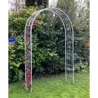 DanDiBo Ambiente DanDiBo Rosenbogen Verzinkt Massiv 150 cm Torbogen