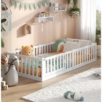 ALAVYA HOME ALAVYA HOME® Kinderbett Bodenbett "TITAN" mit Tür-