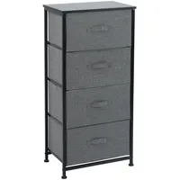 Svita NELJA Schubladenschrank Ordnungssystem Regal Metall mit Stoff-Boxen Metall-Regal