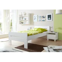 TICAA Einzelbett Bert 90x200 weiß