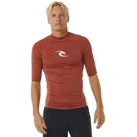 Rip Curl Waves Upf Perf Kurzarm-rashguard - Red M