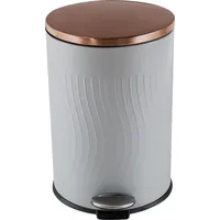Hti-Living Treteimer Jannik 20 Liter Grau Kupfer