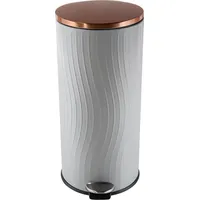 Hti-Living Treteimer Jannik 30 Liter Grau Kupfer