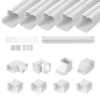 Vevor Mini-Split-Line-Set-Abdeckung 76,2 mm B 3110 mm L, dekorative