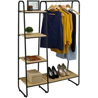 Relaxdays Garderobe, mit Regal, HBT: 150 x 100 x