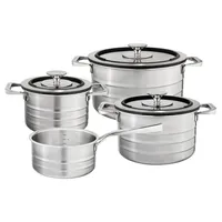Sallys Edelstahlkochtopfset "La Cucina" 9-Teilig
