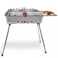Grillpeter Schaschlikgrill Mangal Astana Deluxe mit 9 Spieße &