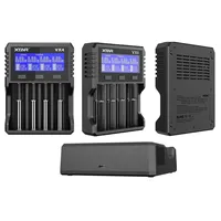XTAR VX4 Ladegerät, lädt 1,5V, 3,7V Li-Ion Akkus, 3,2V