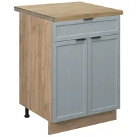 Vicco Küchenunterschrank Fame-Line 60 cm mit Arbeitsplatte Eiche