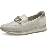 Jana Damen Slipper mit Dicker Sohle Vegan, Mehrfarbig (Beige/Gold),