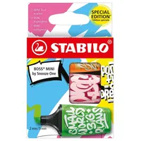 Stabilo Textmarker BOSS MINI 3er Set orange pink grün