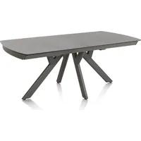 Henders & Hazel Vegas Ausziehtisch Keramik auf Glas/Metallgestell anthrazit