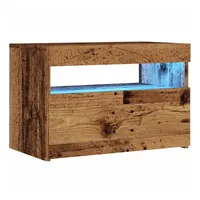 VidaXL - TV-Schrank mit LED-Leuchten Altholz-Optik 60x35x40 cm