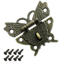 HMF 6495 Vintage Verschluss Schmetterling mit Schlossöse 50 x