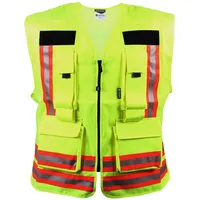 Dönges Kennzeichnungsweste, Gelb mit rot/silber/rot Reflex