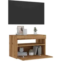 VidaXL TV-Schrank mit LED-Leuchten Artisan-Eiche 60x35x40 cm