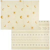 Relaxdays Spielmatte, Faltbare Kindermatte, schadstofffrei, 200 x 150 cm,