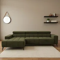 DOMO collection Ecksofa DOMO COLLECTION "Trento L-Form, mit Kufenfuß