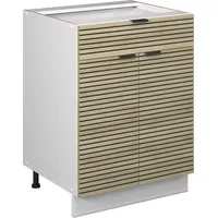 Vicco Fame-Line Weiß Eiche gefräst 60 cm ohne Arbeitsplatte