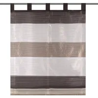 Home fashion SCHLAUFENRAFFROLLO QUERSTREIFEN SCHERLI GABI, Stein, 130 X