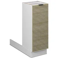 Vicco Regalinselunterschrank Fame-Line Weiß Eiche gefräst 30 cm