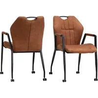 Omg design Armlehnstuhl Point Stoff braun