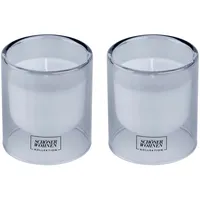 Schöner Wohnen Soft Cotton S Duftkerze 2 St. blau