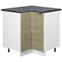 Vicco Fame-Line Weiß Eiche gefräst 87 cm mit Arbeitsplatte