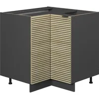 Vicco Küchenschränke Fame-Line Eiche gefräst 87 cm ohne Arbeitsplatte