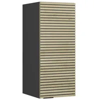 Vicco Küchenschränke Fame-Line Anthrazit Eiche gefräst 30 cm