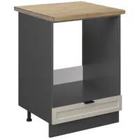 Vicco Herdumbauschrank Fame-Line 60 cm mit Arbeitsplatte Eiche