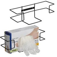 Relaxdays Handschuhspender, 2er Set, für Einweg-Handschuhboxen, Wandmontage, HxBxT: 9,5
