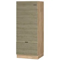 Vicco Mikrowellenschrank Fame-Line Eiche gefräst 60 cm mit Schublade