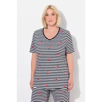 Ulla Popken Damen große Größen Übergrößen Plus Size Pyjamashirt,
