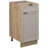 Vicco Küchenunterschrank Fame-Line Eiche Grau-Beige 40 cm ohne Arbeitsplatte