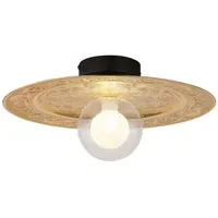 GLOBO RIGA 1 G9 rund goldfarben Glas