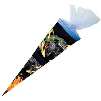 NESTLER Schultüte Monstertruck On Fire 50cm rund