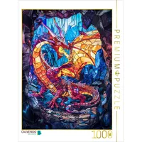Calvendo Puzzle Ein mächtiger Drache ruht tief in seiner