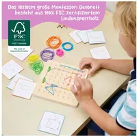 Eichhorn Montessori Geometriebrett Mehrfarbig