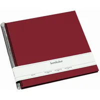 Semikolon Spiral Economy Album Large black burgundy