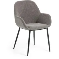 Kave Home 4er-Set Kave Home Stuhl Konna Stoff Grau