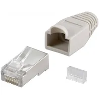Goobay CAT 5e RJ45 Stecker für Rundkabel, STP, Crimpmontage,
