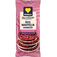 Edeka Herzstücke Reiswaffel dunkle Schokolade mit Zartbitterschokolade, 4 Stück,