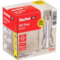 Fischer 573160 SX Plus Dübel 30 mm 6 mm