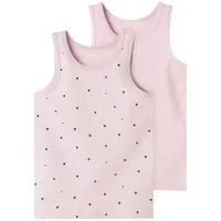 NAME IT Unterhemd NMFTANK TOP 2P WINSOME HEARTS rosa