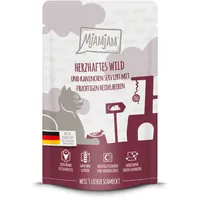 MjAMjAM Nassfutter Quetschie Wild & Kaninchen an Fruchtigen Heidelbeeren