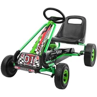 Costway Gokart mit Handbremse, und verstellbarem Sitz