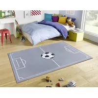 HANSE HOME Kinderteppich Fußball - Kurzflor Teppich Junge Mädchen