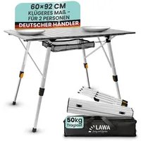 Lawa living and lifestyle - Campingtisch faltbar höhenverstellbar 92