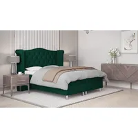 Best For Home Boxbett, Grün, Textil, Rechteckig, 160x200 cm,